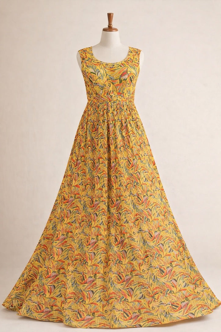 Yellow Long Frock