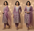Jarkan 3 Piece Onion Pink Kurti
