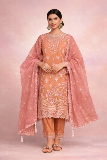 Zimi Chu With Heavy Embroidery Jarkan Kurti