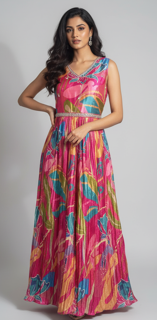 Pink Long Frock