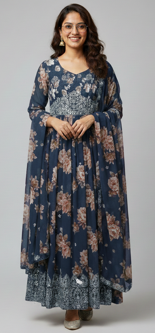 Long Frock with Dupatta