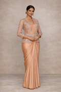 Chikoo Color Readymade Saree