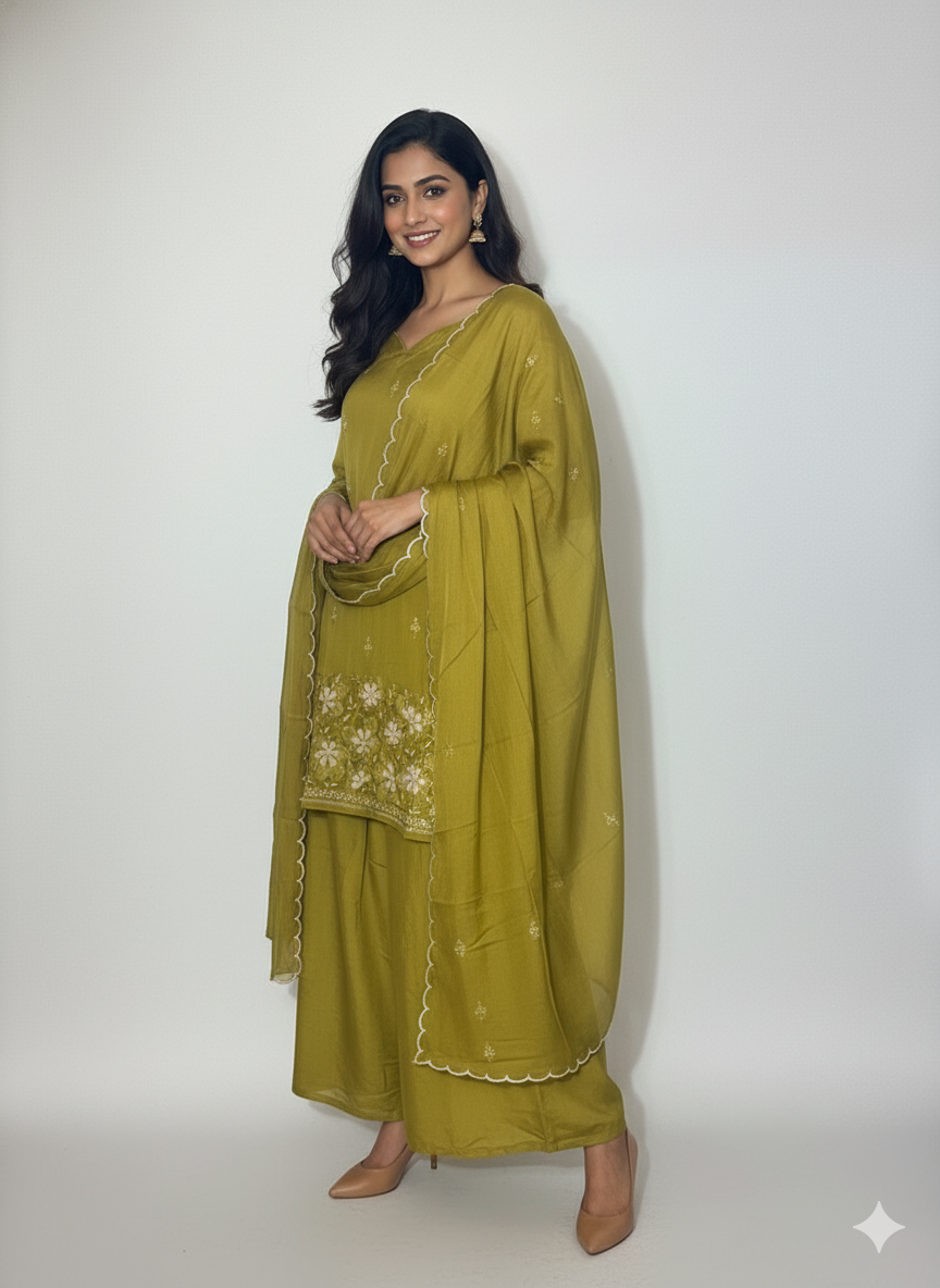 3 Piece Sharara Set