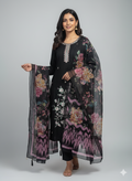 Black Kurti with Beads Design