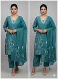 3 Piece Thread Work Kurti