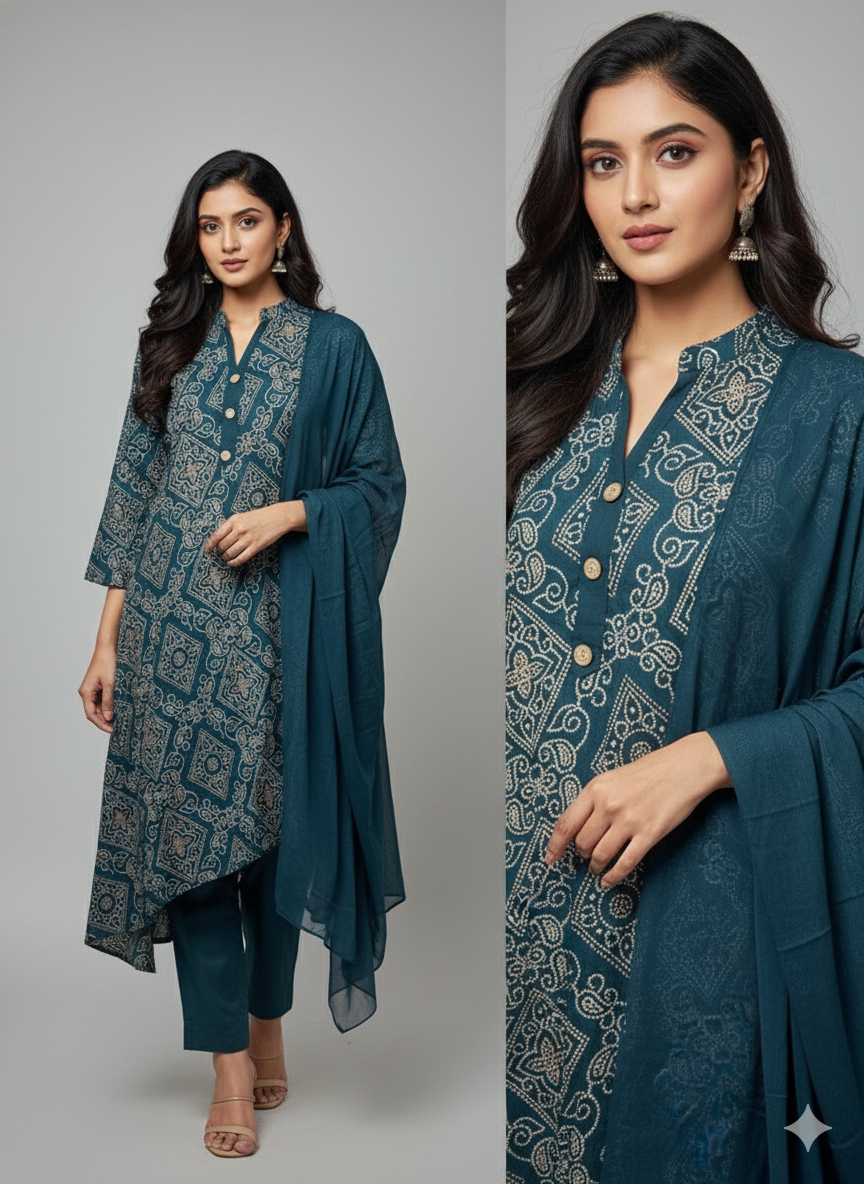 GaziSilk Bandini Print Kurti