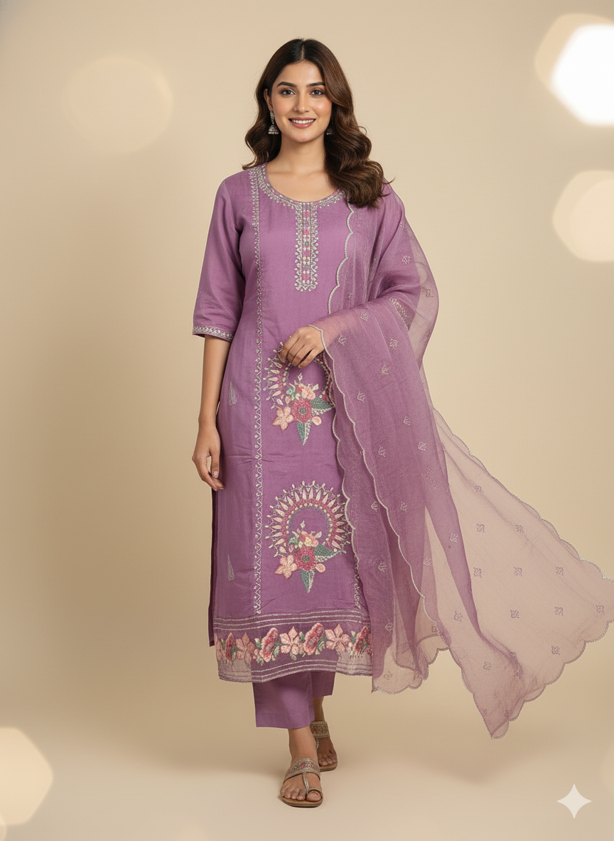 Pink Cotton Kurti