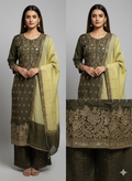 Green Chip Work Embroidery Kurti