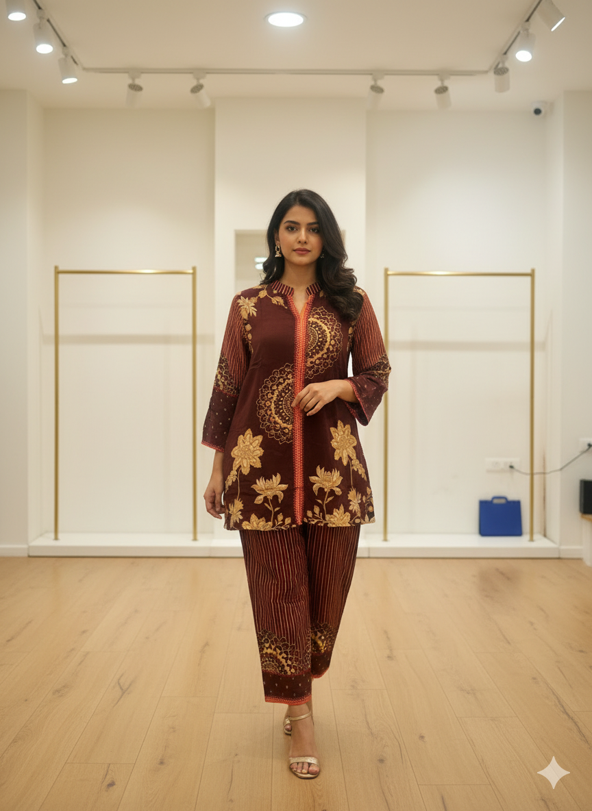 Brown Kurti
