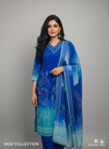 Kurti with Mirror Work and Print