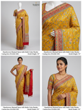 Handwoven Mustard Saree