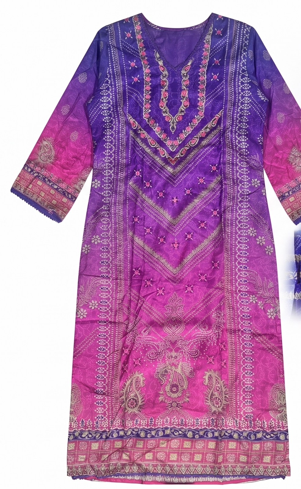 Multi Color Chiffon Kurti