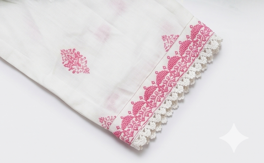 Special Print White Kurti