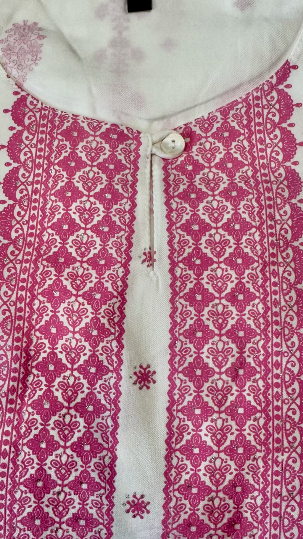 Special Print White Kurti