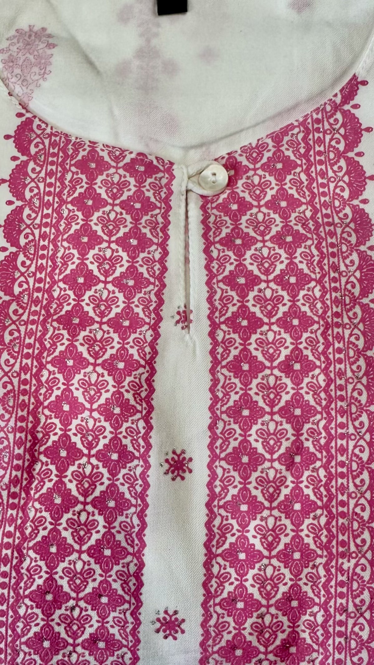 Special Print White Kurti