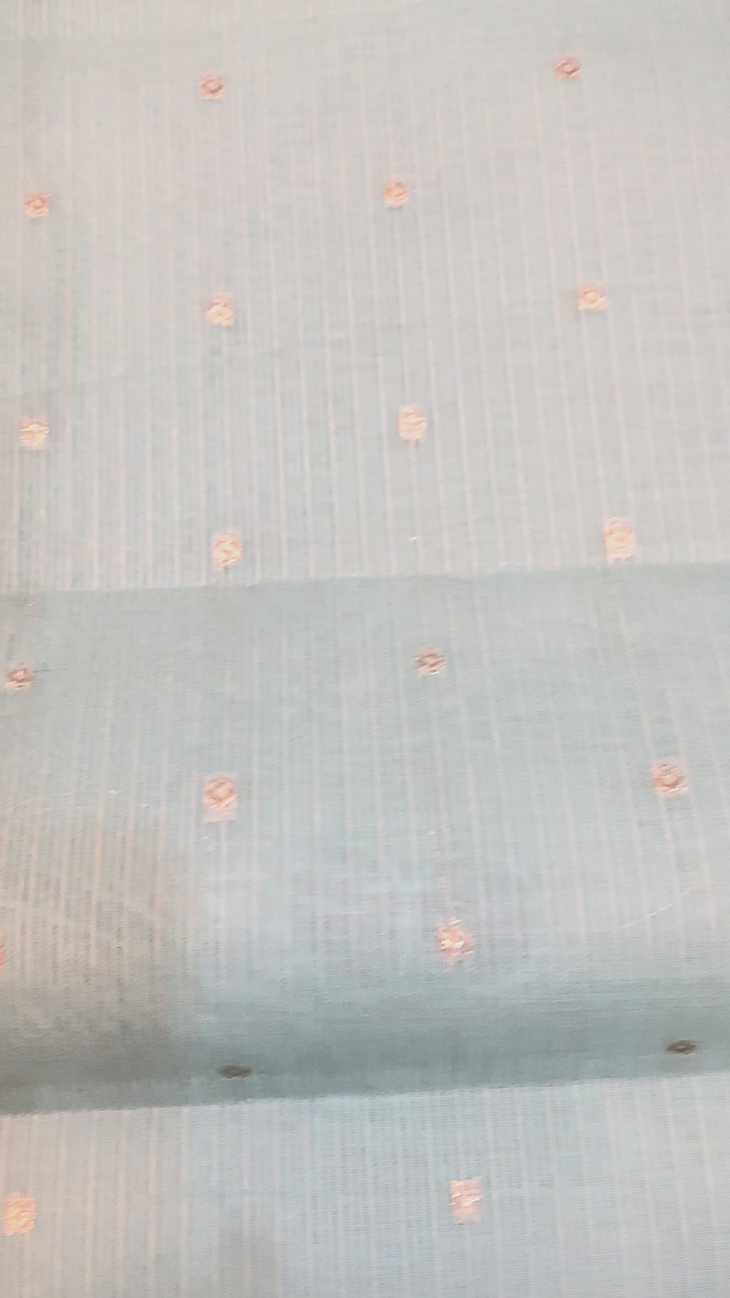 The Sage Botanical: Premium Light Linen Saree with Intricate Threadwork Vines